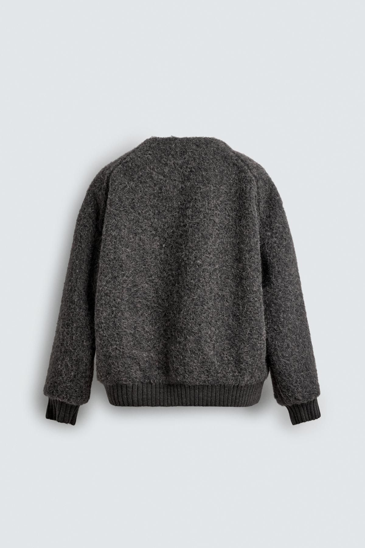 자라 텍스처 브이넥 퍼 포켓 가디건 8281/431 GREY 이미지 8