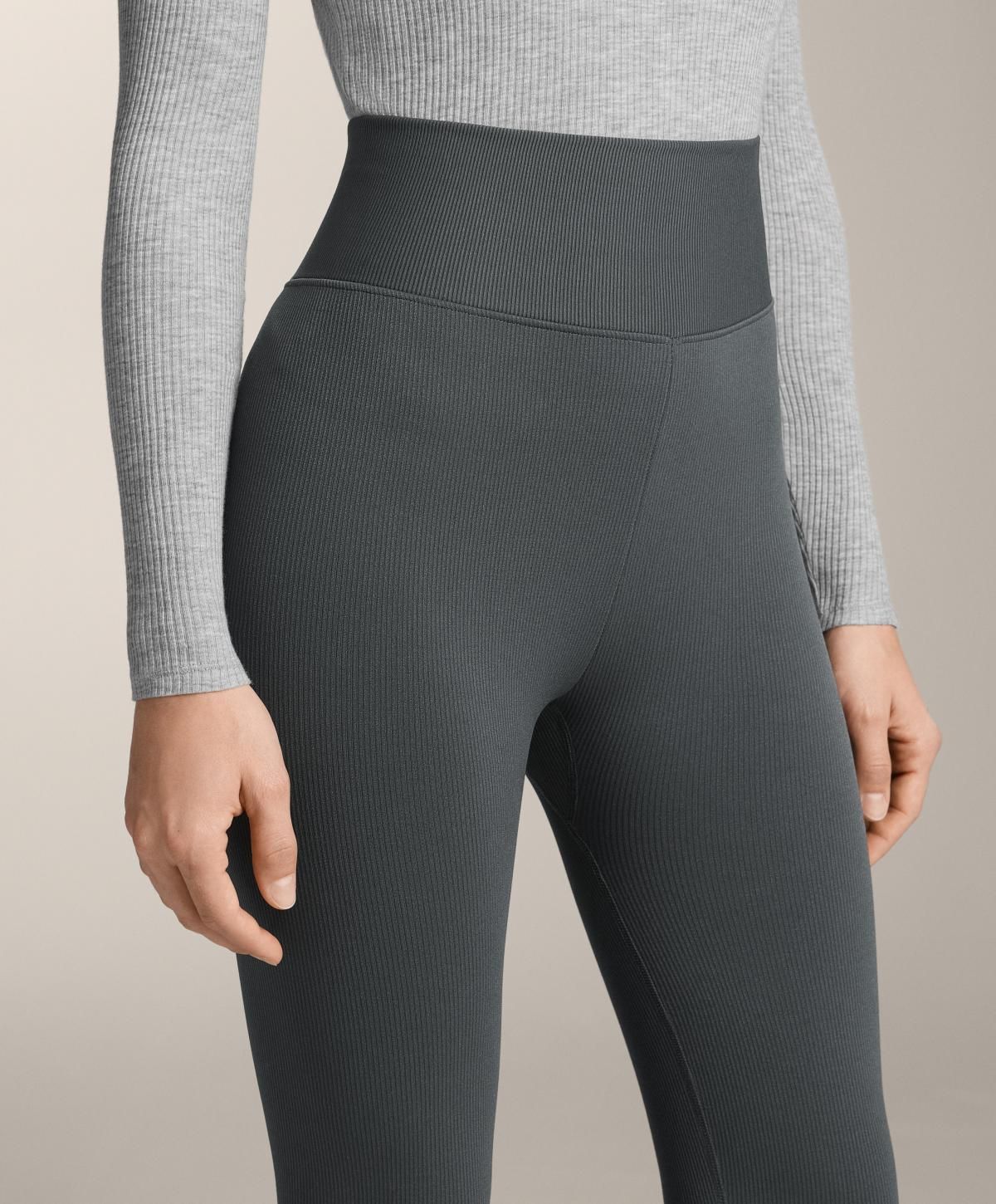 오이쇼 심리스 리브드 엑스트라웜 앵클 레깅스 70cm 3753/398 ANTHRACITEGREY - 상세 이미지 5