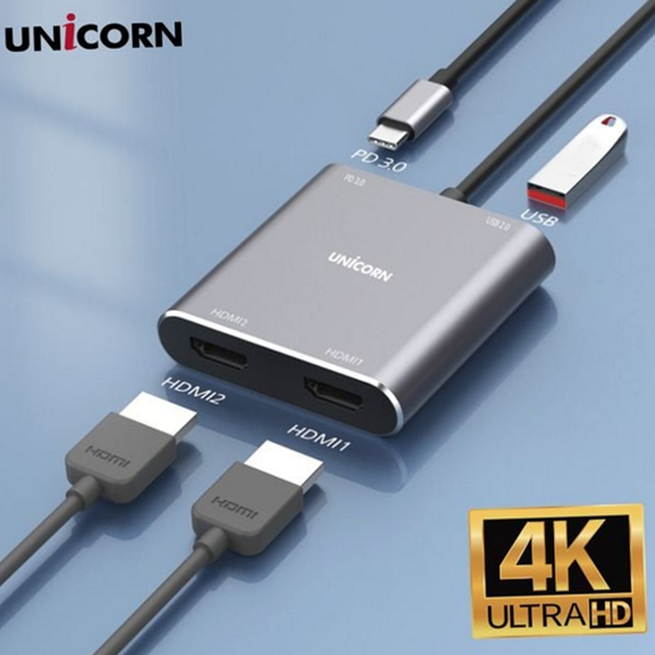 듀얼 c 타입 hdmi 컨버터 모니터 usbc 타입 컨버터 노트북 - 상세 이미지 2