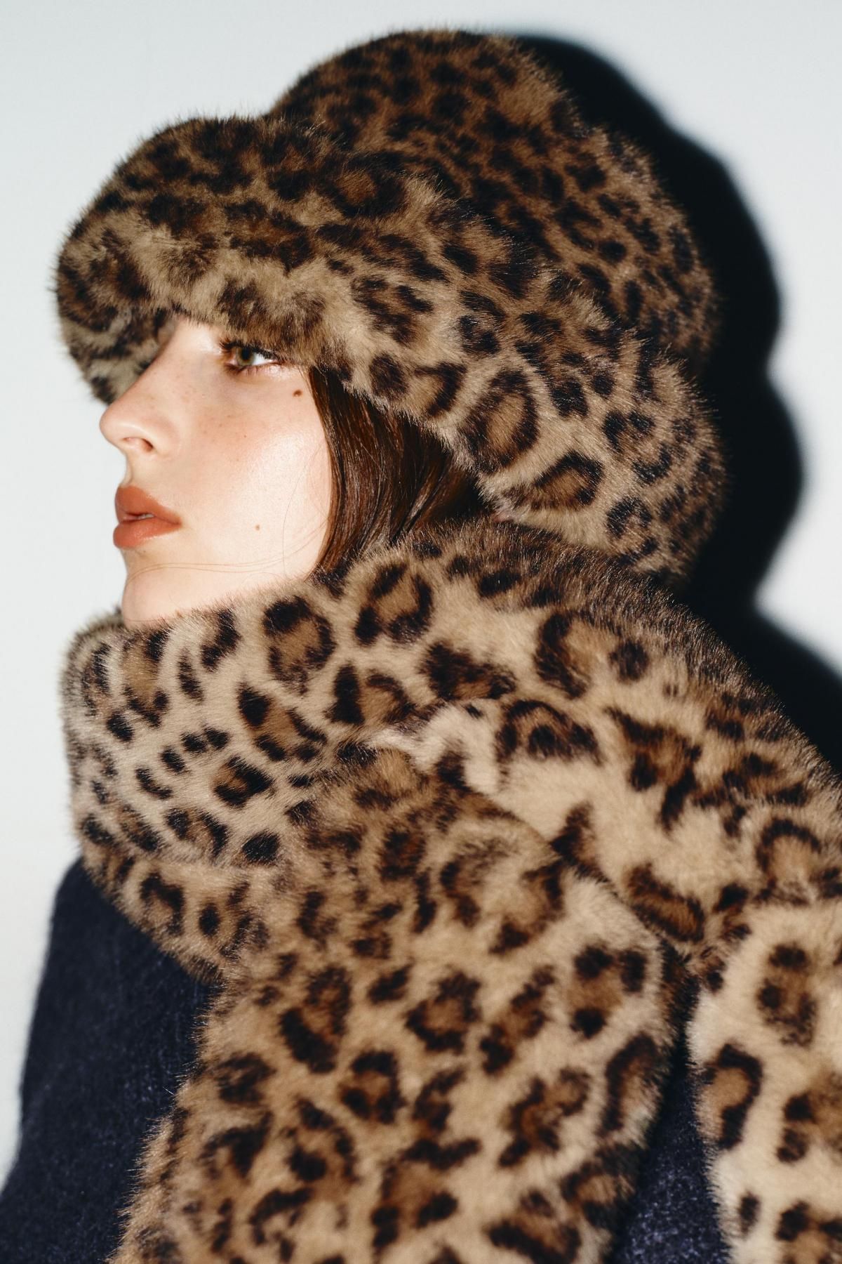 자라 애니멀 레오파드 퍼 버킷햇 3920/938 LEOPARD - 상세 이미지 4