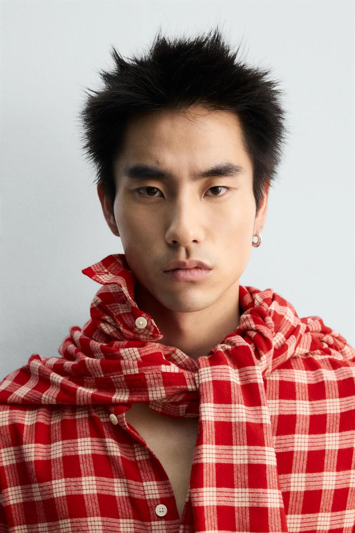 자라 한정판 체크 플란넬 긴팔 셔츠 5679/572 WHITE / RED 이미지 6