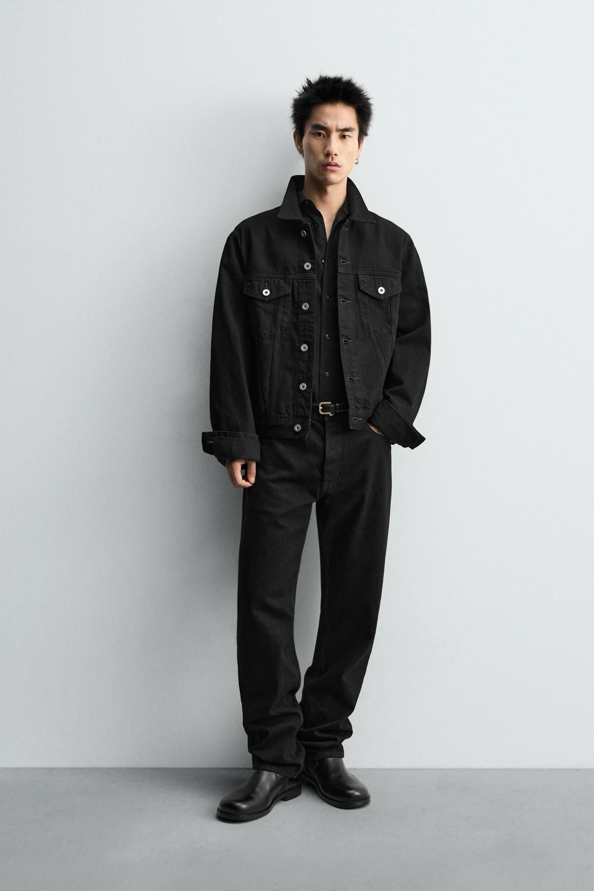 자라 한정판 블랙 스트레이트핏 청바지 5585/321 BLACK - 상세 이미지 2