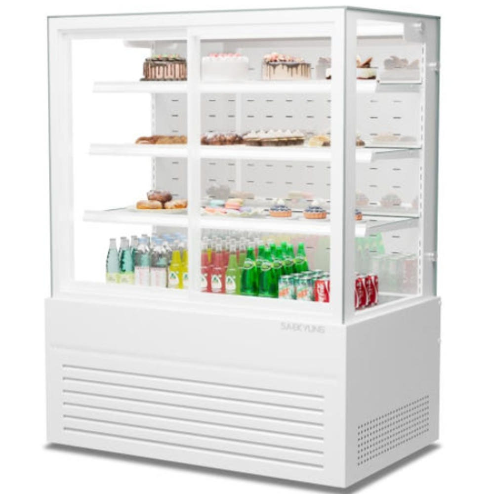 사각 4단 제과쇼케이스 900 앞문 케이크 음료수 냉장쇼케이스 : 신일N위시웨이