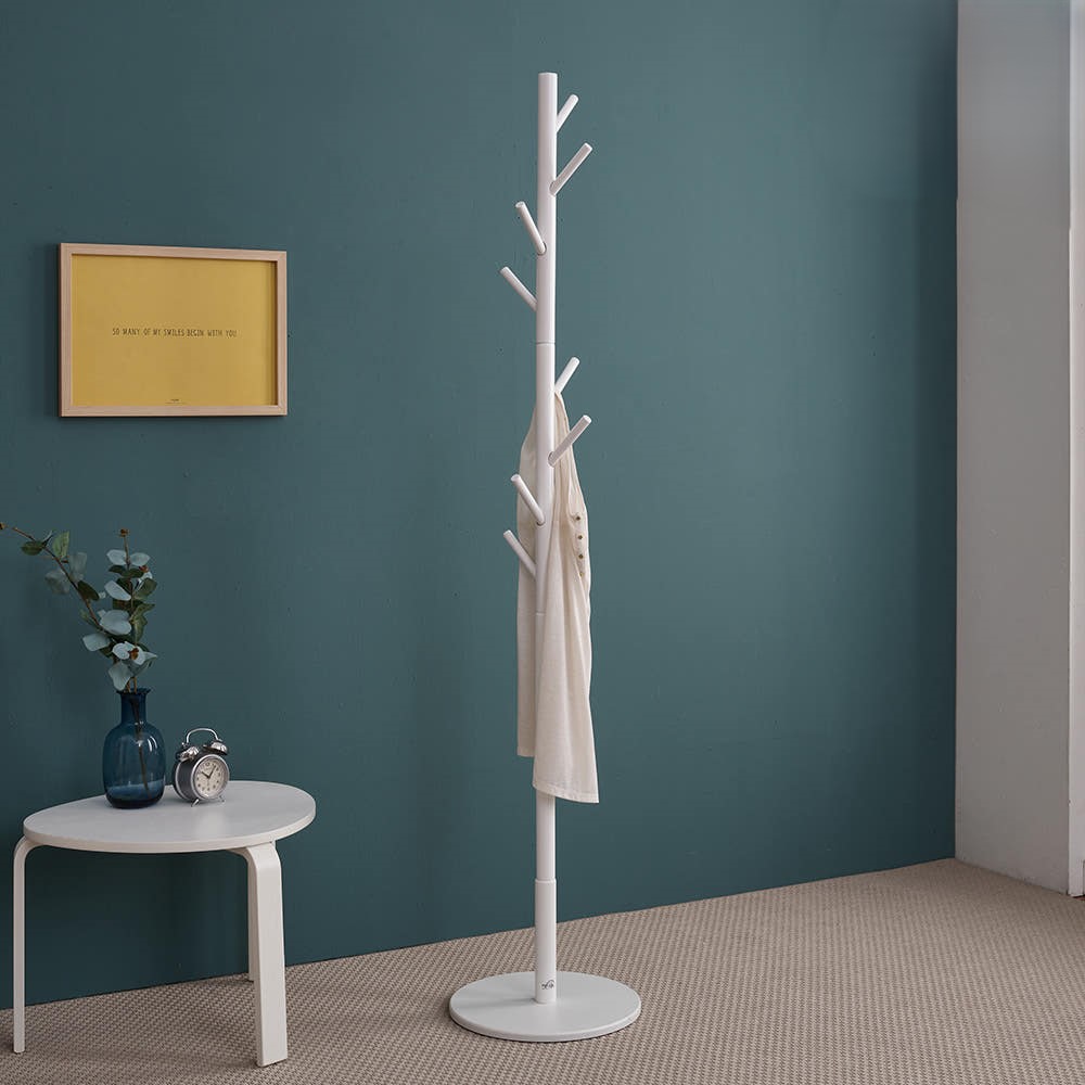 원목 스탠드 옷걸이 사무실 조립형 스탠딩 옷걸이