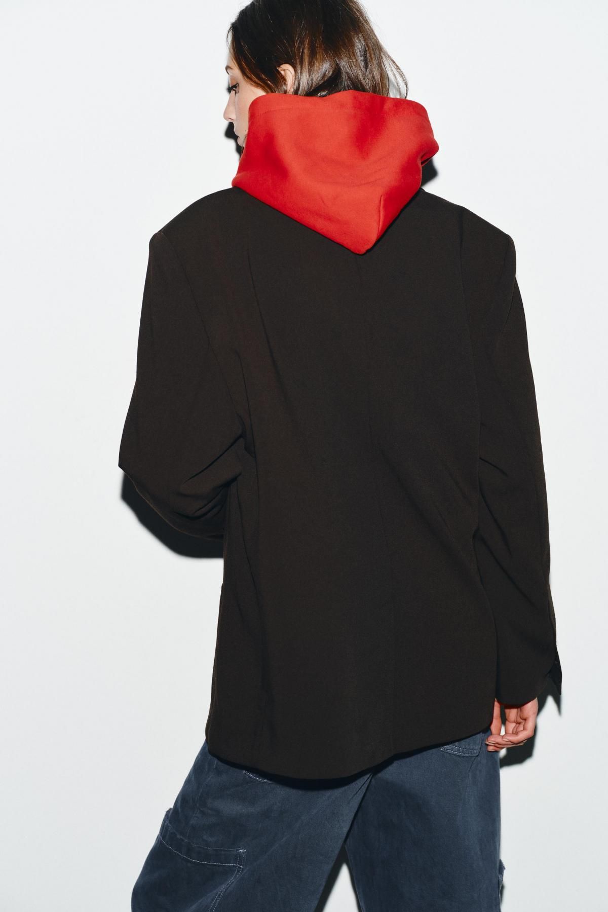 자라 오버사이즈 더블브레스트 블레이저 8338/789 DARK AUBERGINE 이미지 6
