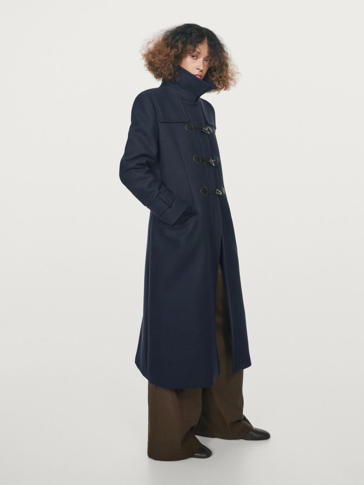 마시모두띠 클래식 울블렌드 네이비 롱 토글 코트 6465/711 NAVY BLUE - 상세 이미지 4