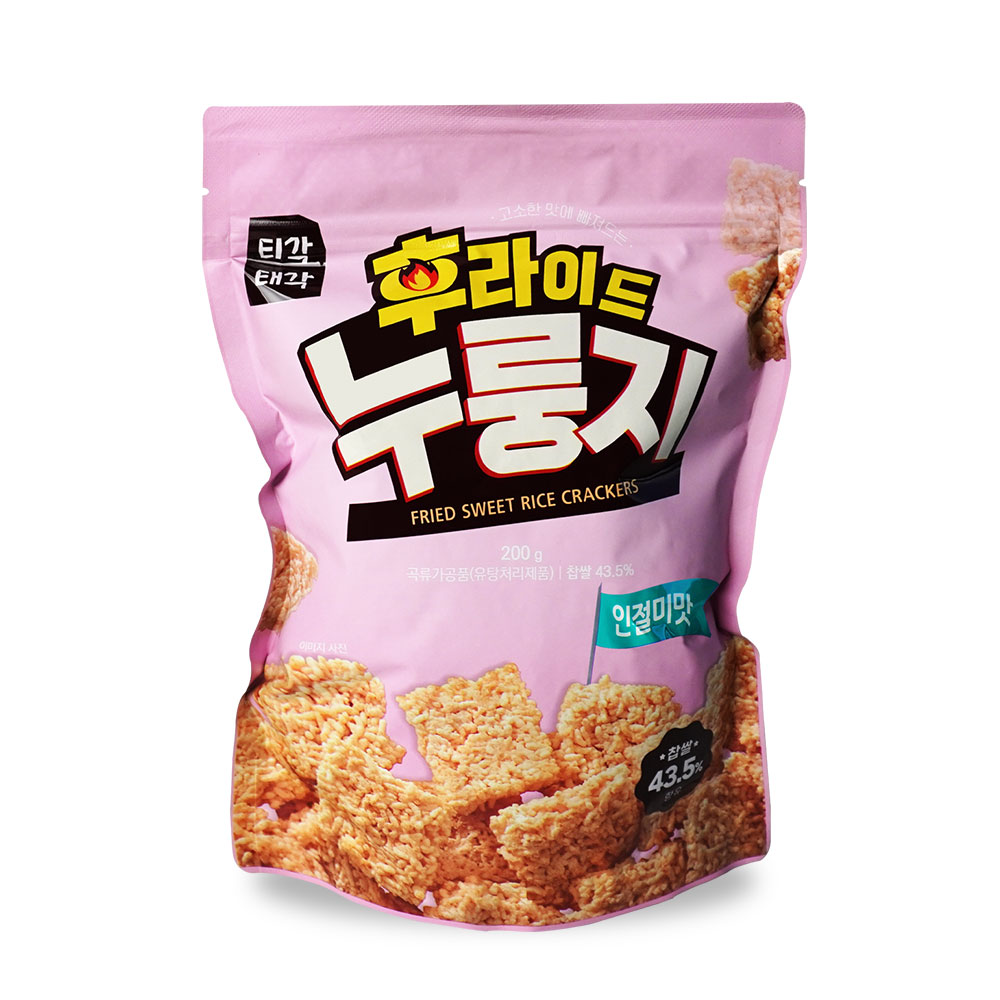 누룽지 튀김 티각태각 고소한 구수한 김치볶음밥맛 튀긴누렁지 3가지맛 200g x 1봉 - 상세 이미지 3