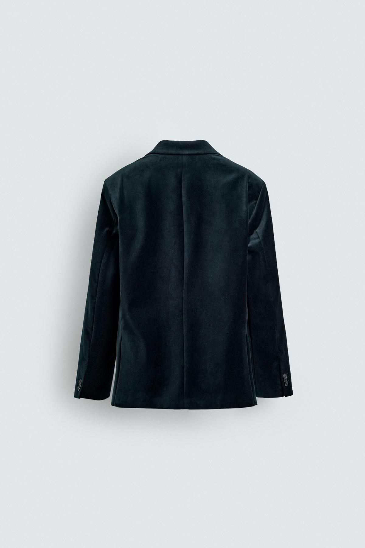 자라 벨벳 테일러드 블레이저 남성 9621/310 NAVY BLUE 이미지 8