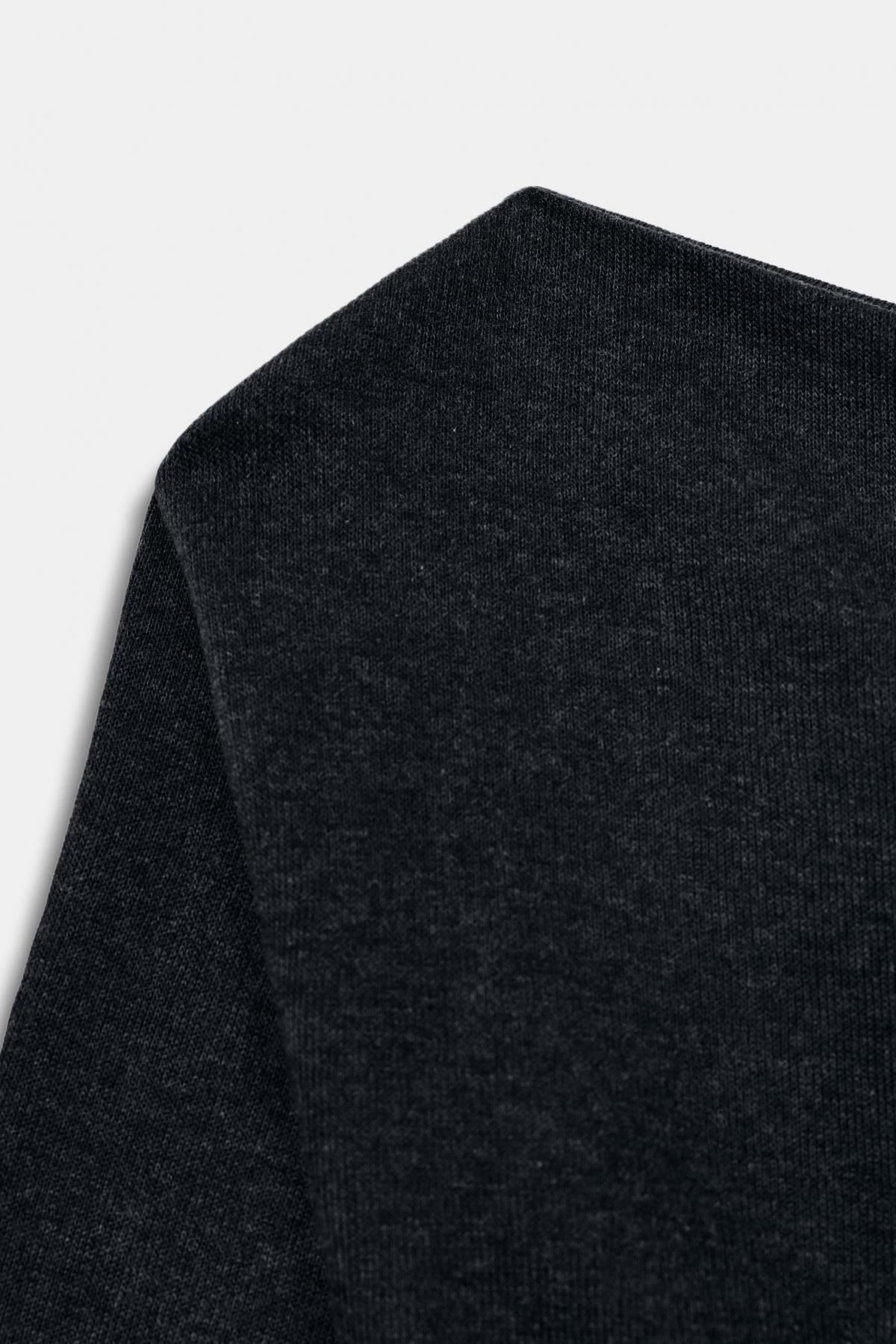 자라 비대칭 소프트터치 긴팔 탑 3431/637 CHARCOAL GREY 이미지 8