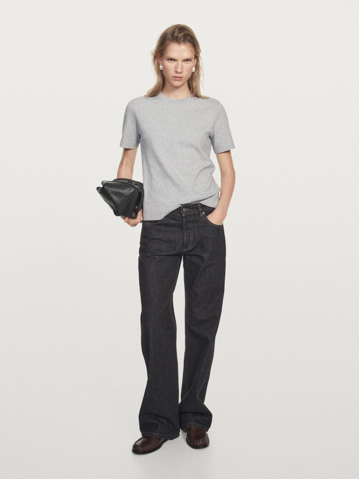 마시모두띠 그레이 코튼 반팔 크루넥 티셔츠 6823/541 MEDIUM GREY - 상세 이미지 2