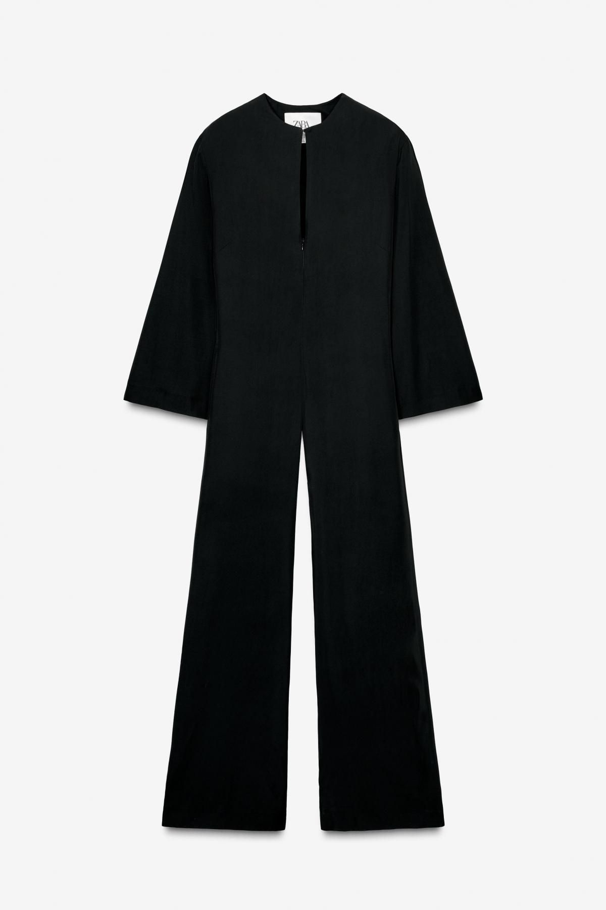 자라 한정판 미니멀 와이드 점프수트 9184/874 BLACK - 상품 이미지