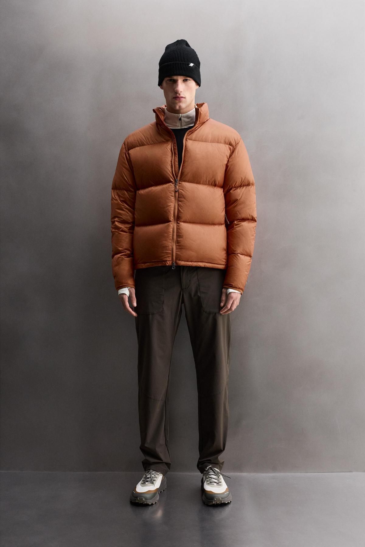 자라 구스다운 숏 패딩 점퍼 1732/305 DARK ORANGE - 상세 이미지 2