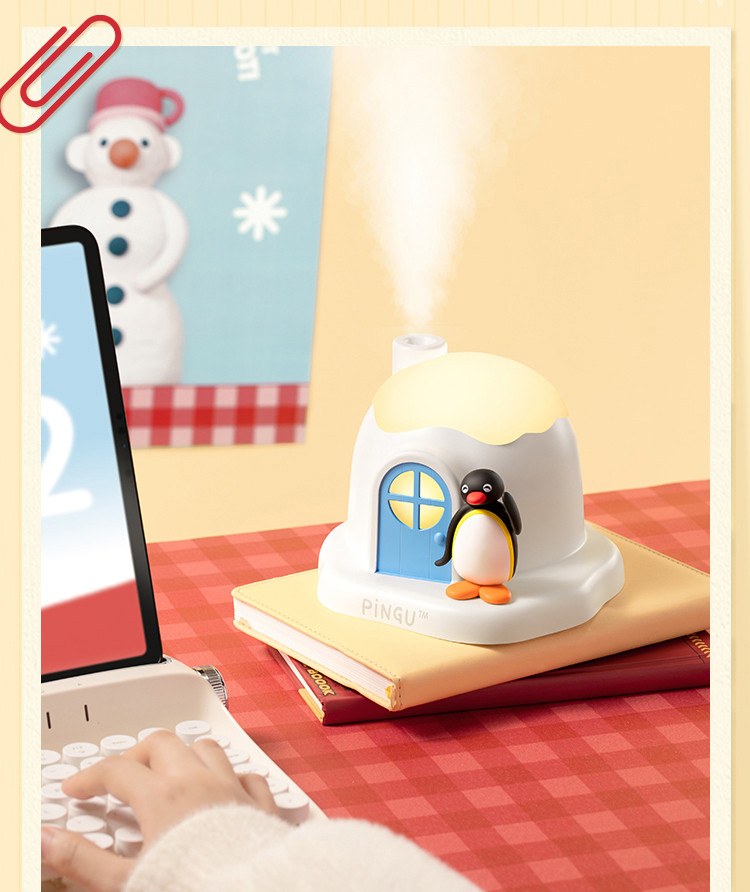 핑구 이글루 미니 가습기 저소음 가정용 침실 사무실 귀여운  크리스마스 선물 캐릭터