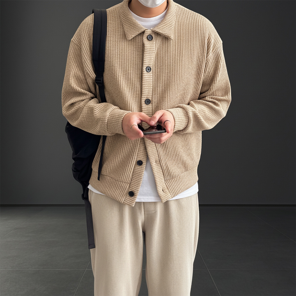 남자오버핏가디건 남자니트가디건 가을 - 상세 이미지 2