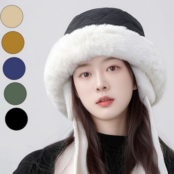 여성 귀달이 모자 귀마개 방한 모자 겨울 양털 - 상품 이미지