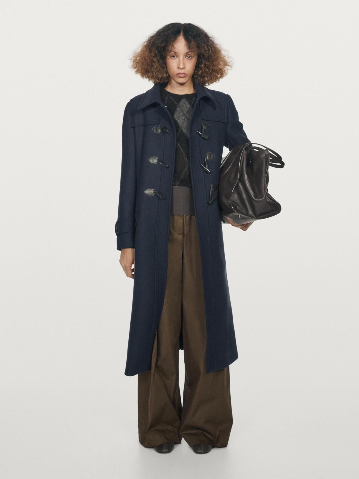 마시모두띠 클래식 울블렌드 네이비 롱 토글 코트 6465/711 NAVY BLUE - 상세 이미지 2