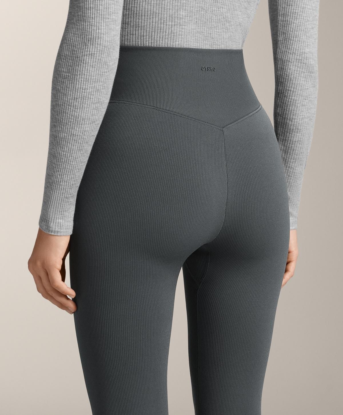오이쇼 심리스 리브드 엑스트라웜 앵클 레깅스 70cm 3753/398 ANTHRACITEGREY - 상세 이미지 4