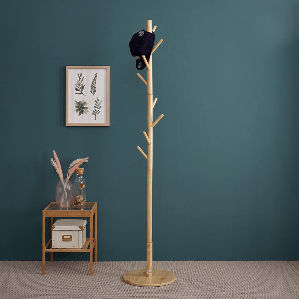 원목 스탠드 옷걸이 사무실 조립형 스탠딩 옷걸이