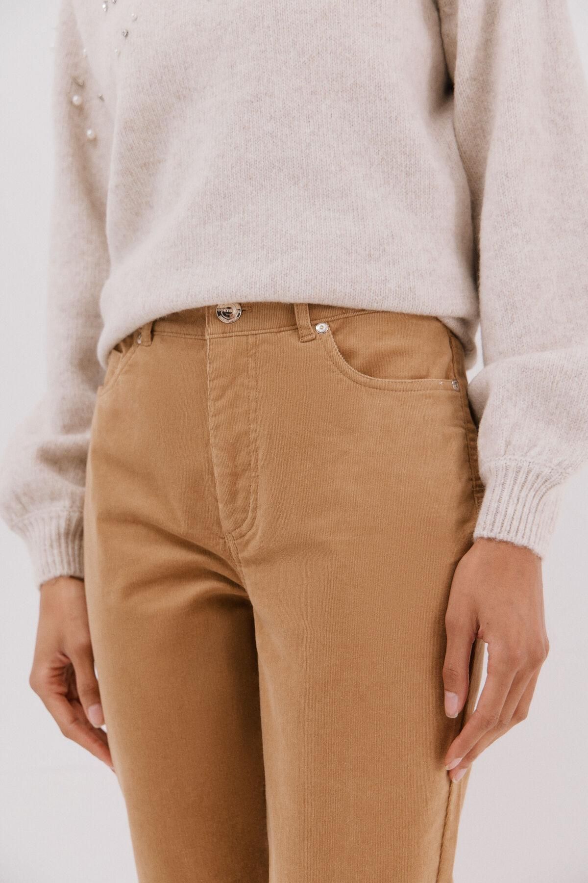 꼬르떼피엘 코듀로이 컴포트 5포켓 슬림핏 팬츠 8722333 BEIGE - 상세 이미지 3