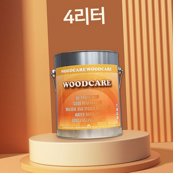 외부 우드 오일 스테인 데크 목재 오일 스테인 4리터 방수 - 상품 이미지