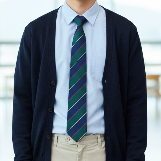 엠스코프 남성 프레피룩 스트라이프 8cm 자동 넥타이 MN551 - 상품 이미지