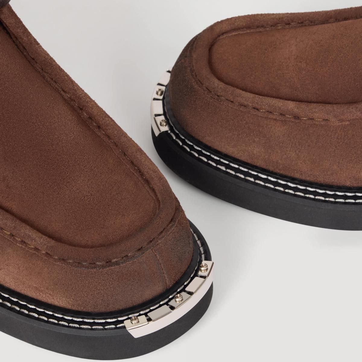 산드로 프리미엄 스웨이드 레더 앵클부츠 SFACH01281_G023 BRAUN - 상세 이미지 5