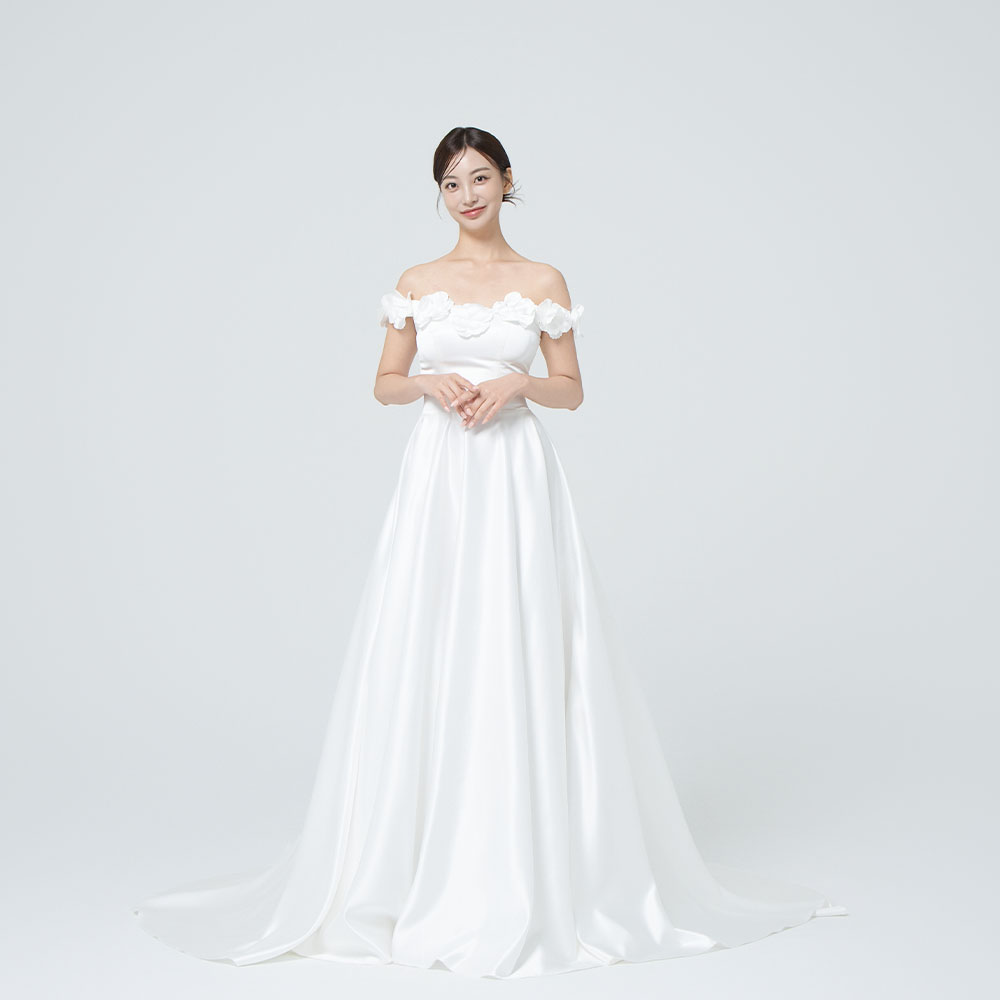 리즈 블랙 오프숄더 롱드레스 트레인 웨딩스냅 대여 제주스냅촬 브라이덜샤워원피스 예신의상 - 상세 이미지 2