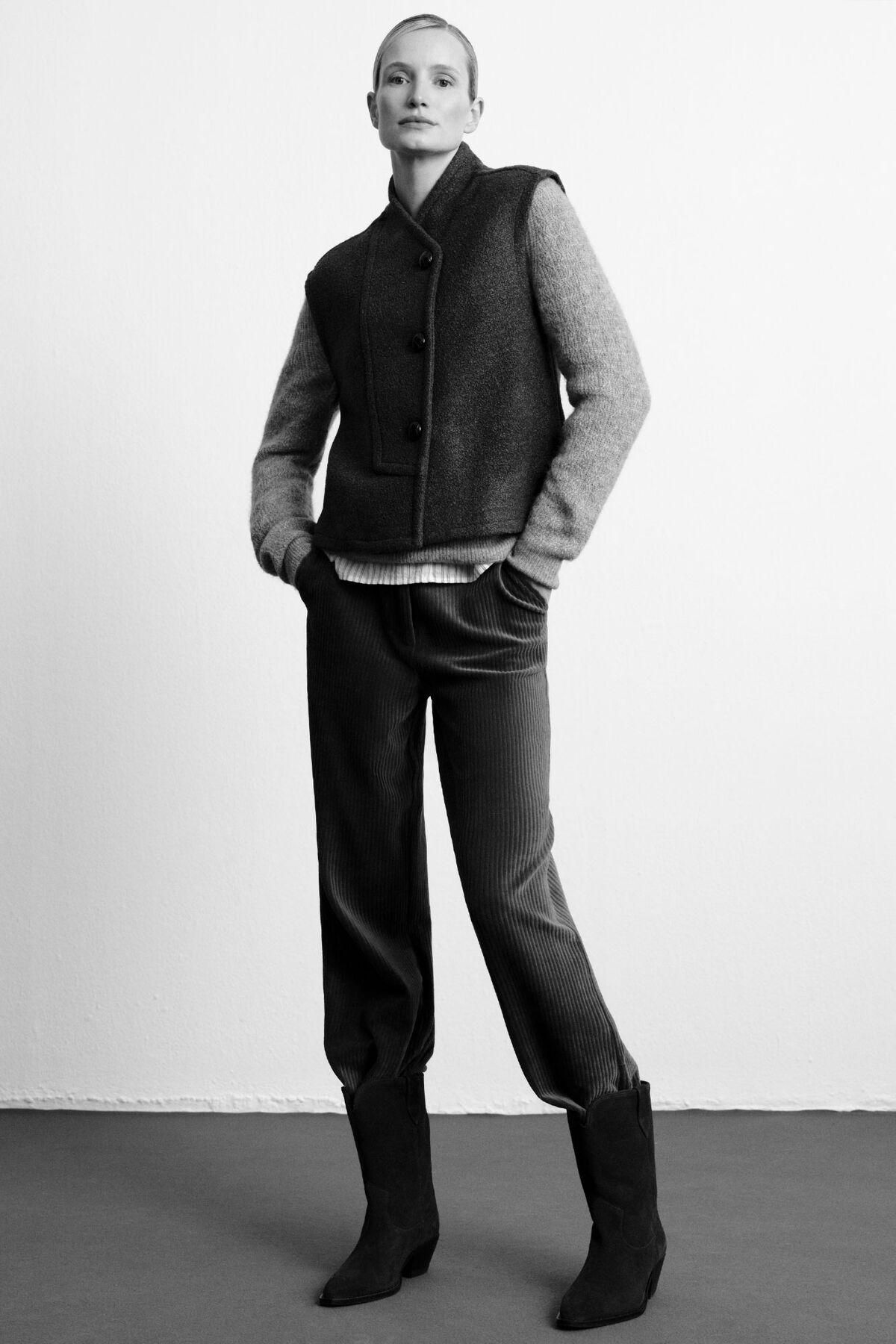 꼬르떼피엘 코듀로이 와이드 여성 팬츠 8292554 VERDE - 상세 이미지 2