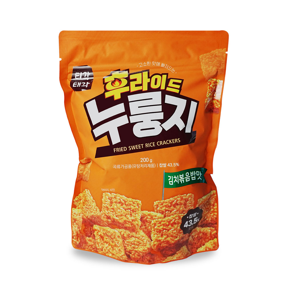 누룽지 튀김 티각태각 고소한 구수한 김치볶음밥맛 튀긴누렁지 3가지맛 200g x 1봉 - 상세 이미지 4