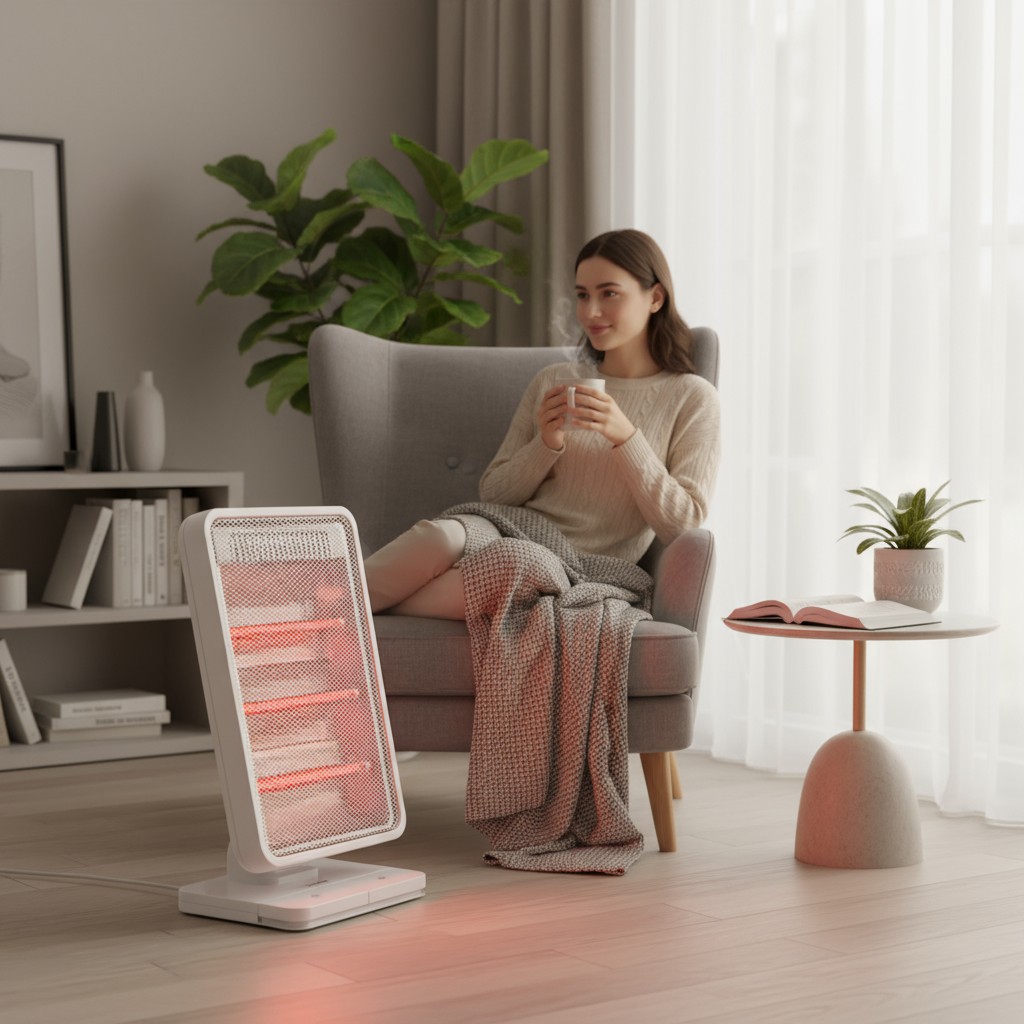 캐로스 전기 스토브 풋터치 캠핑용 탁상용 사무실 원룸 욕실 난로 PTC 미니 휴대용 난방기