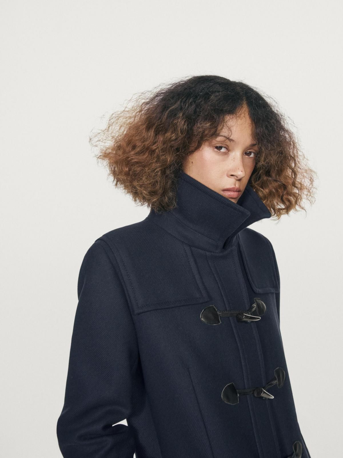 마시모두띠 클래식 울블렌드 네이비 롱 토글 코트 6465/711 NAVY BLUE - 상세 이미지 3