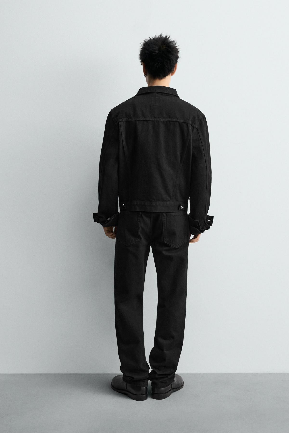 자라 한정판 블랙 스트레이트핏 청바지 5585/321 BLACK - 상세 이미지 4