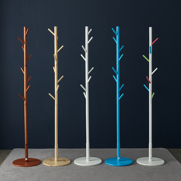 원목 스탠드 옷걸이 사무실 조립형 스탠딩 옷걸이