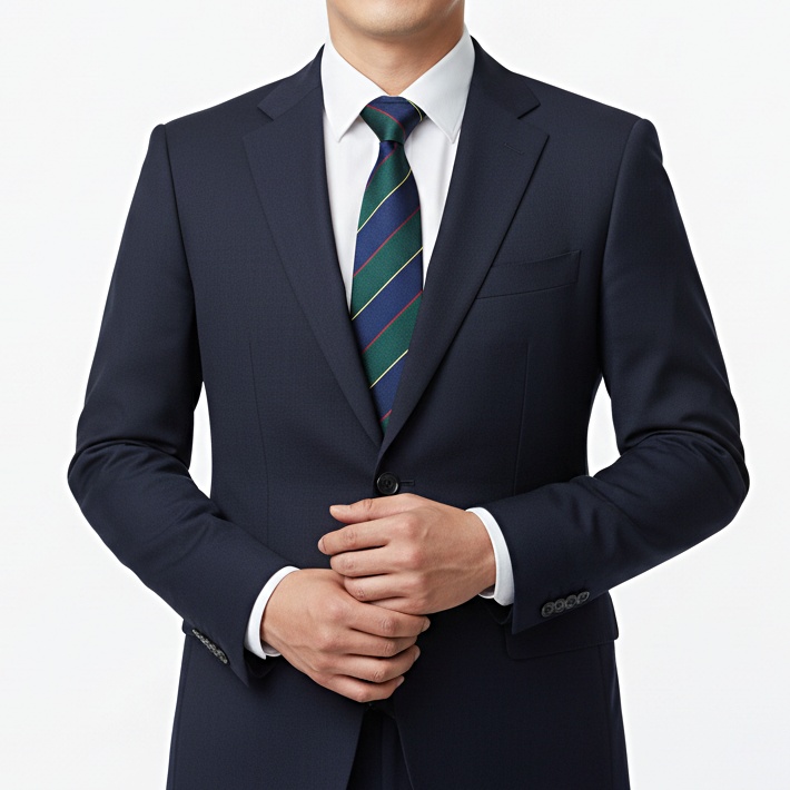 엠스코프 남성 프레피룩 스트라이프 8cm 자동 넥타이 MN551 - 상세 이미지 5