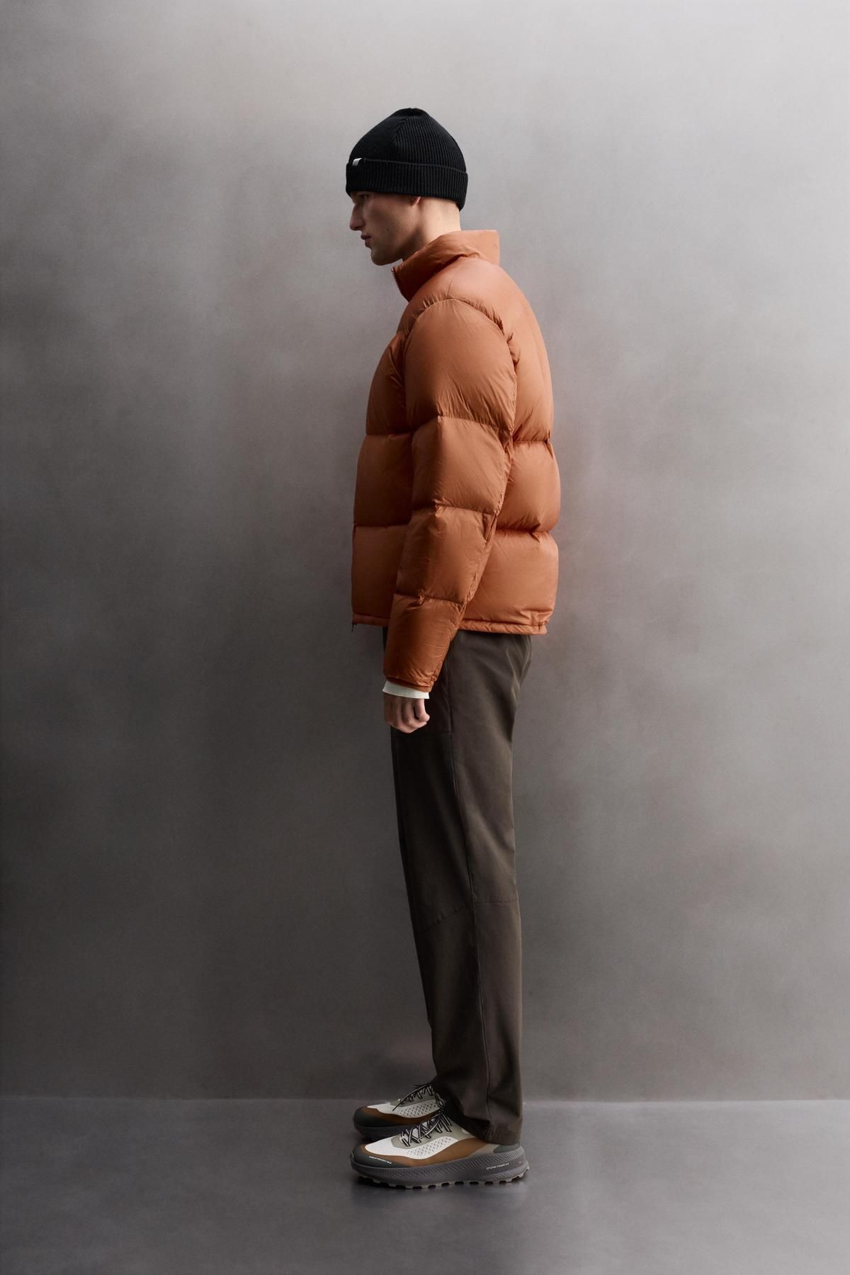 자라 구스다운 숏 패딩 점퍼 1732/305 DARK ORANGE - 상세 이미지 5