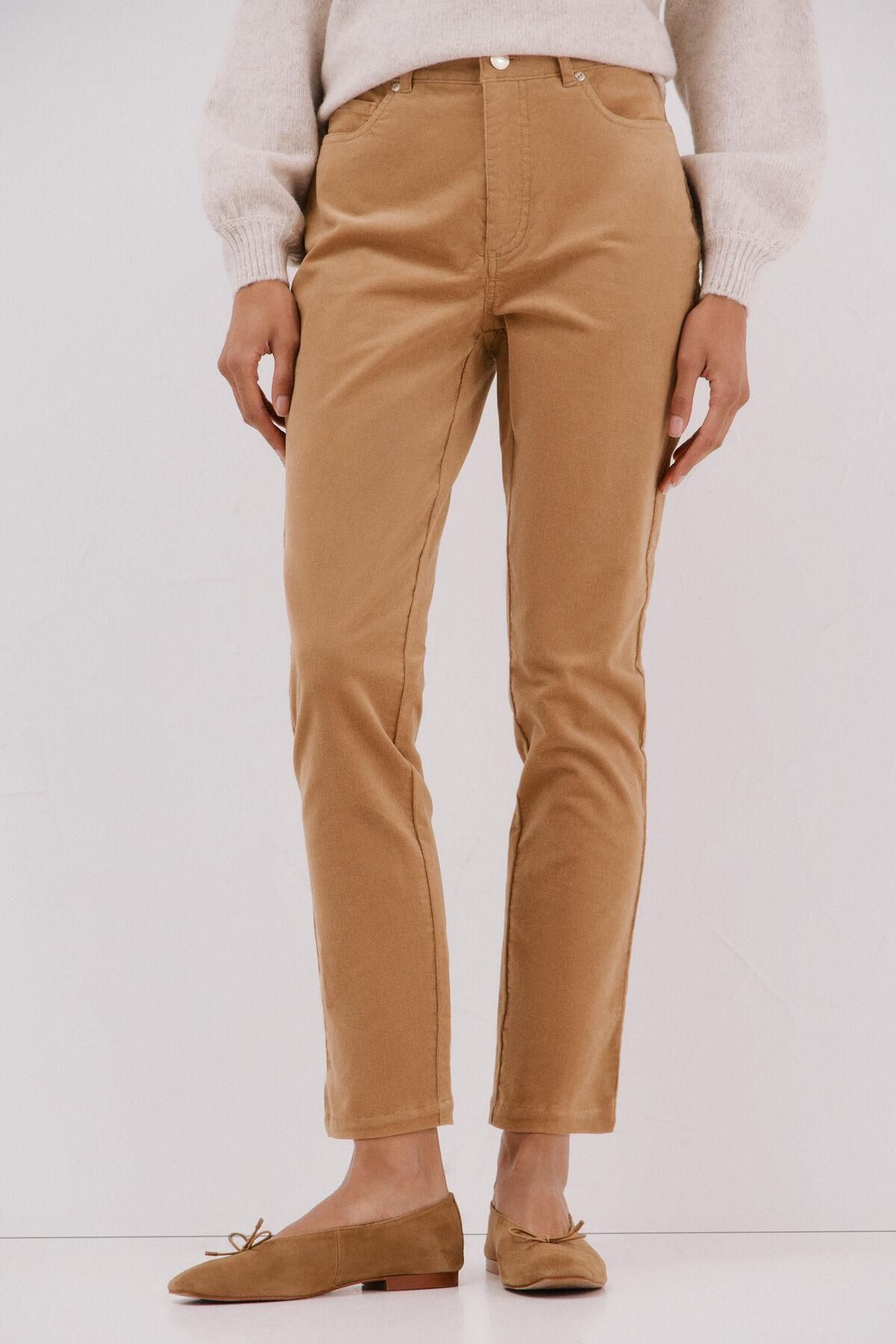 꼬르떼피엘 코듀로이 컴포트 5포켓 슬림핏 팬츠 8722333 BEIGE - 메인 이미지