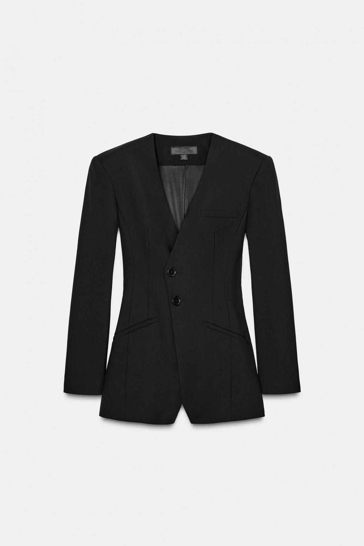 자라 더블브레스트 숏 블레이저 점프수트 8952/230 BLACK - 메인 이미지