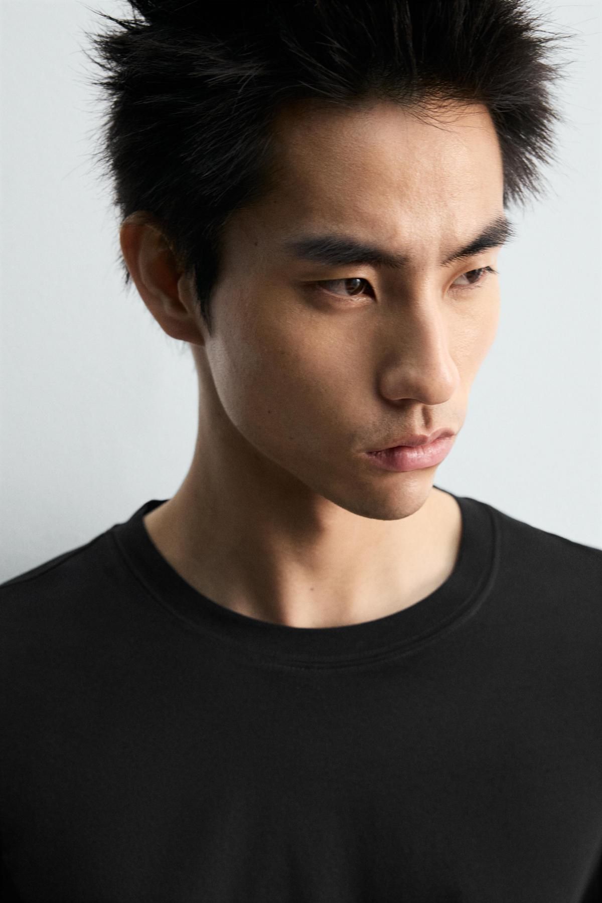 자라 한정판 머서라이즈 블랙 긴팔 티셔츠 4092/362 BLACK 이미지 6