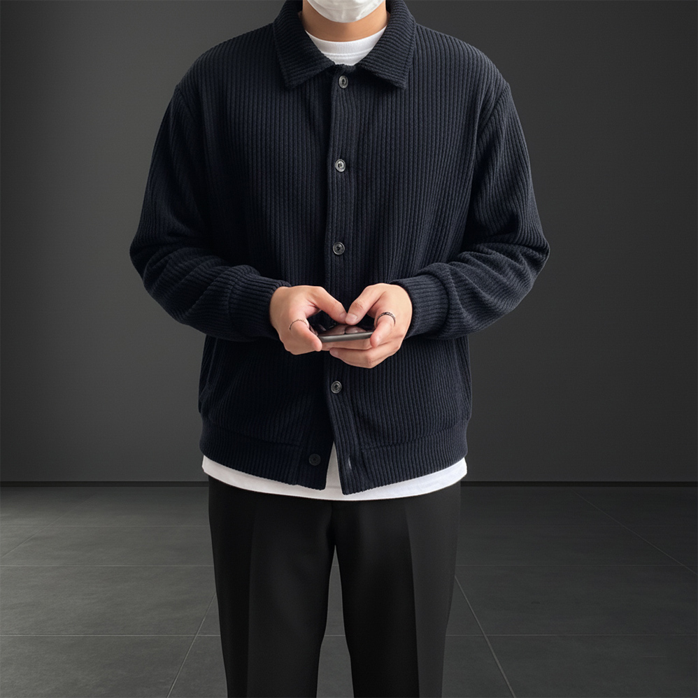 남자오버핏가디건 남자니트가디건 가을 - 상세 이미지 3