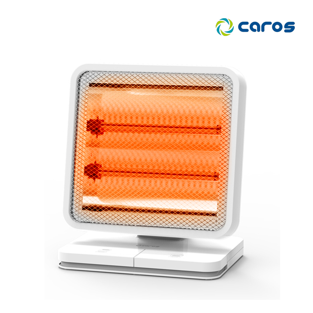 캐로스 미니 전기 온풍기 풋터치 캠핑용 탁상용 사무실 원룸 욕실 난로 PTC 휴대용 난방기