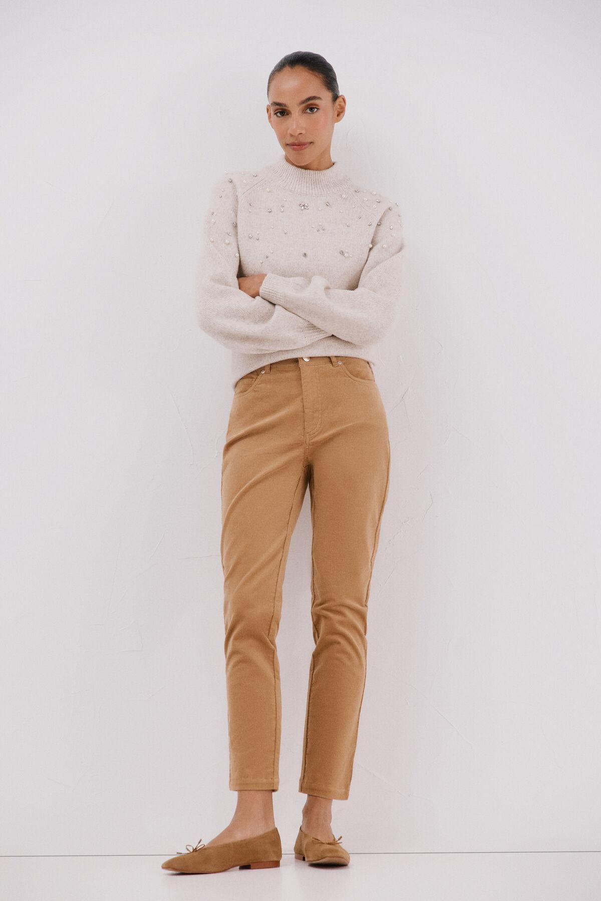 꼬르떼피엘 코듀로이 컴포트 5포켓 슬림핏 팬츠 8722333 BEIGE - 상세 이미지 2