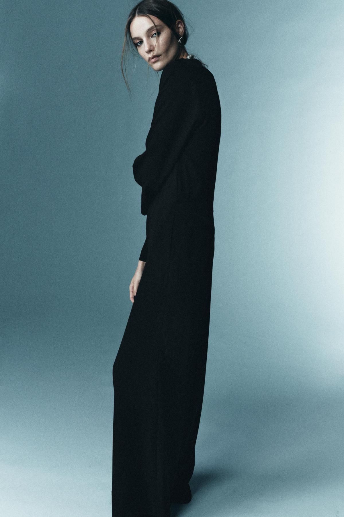 자라 한정판 미니멀 와이드 점프수트 9184/874 BLACK - 상세 이미지 5