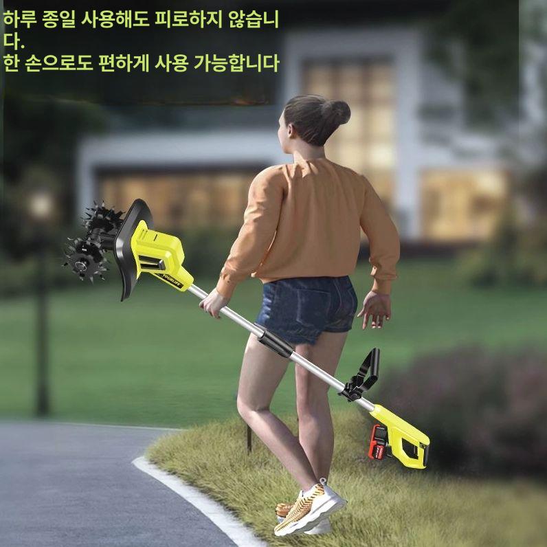 전동 잡초제거기 텃밭관리기 밭갈이 제초작업 농사용 장비 - 상세 이미지 3
