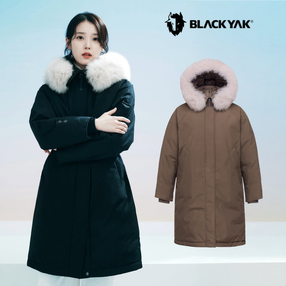 블랙야크 롱패딩 여성 아이유 겨울패딩 구스 거위털 다운자켓 히마WSP롱 - 상품 이미지
