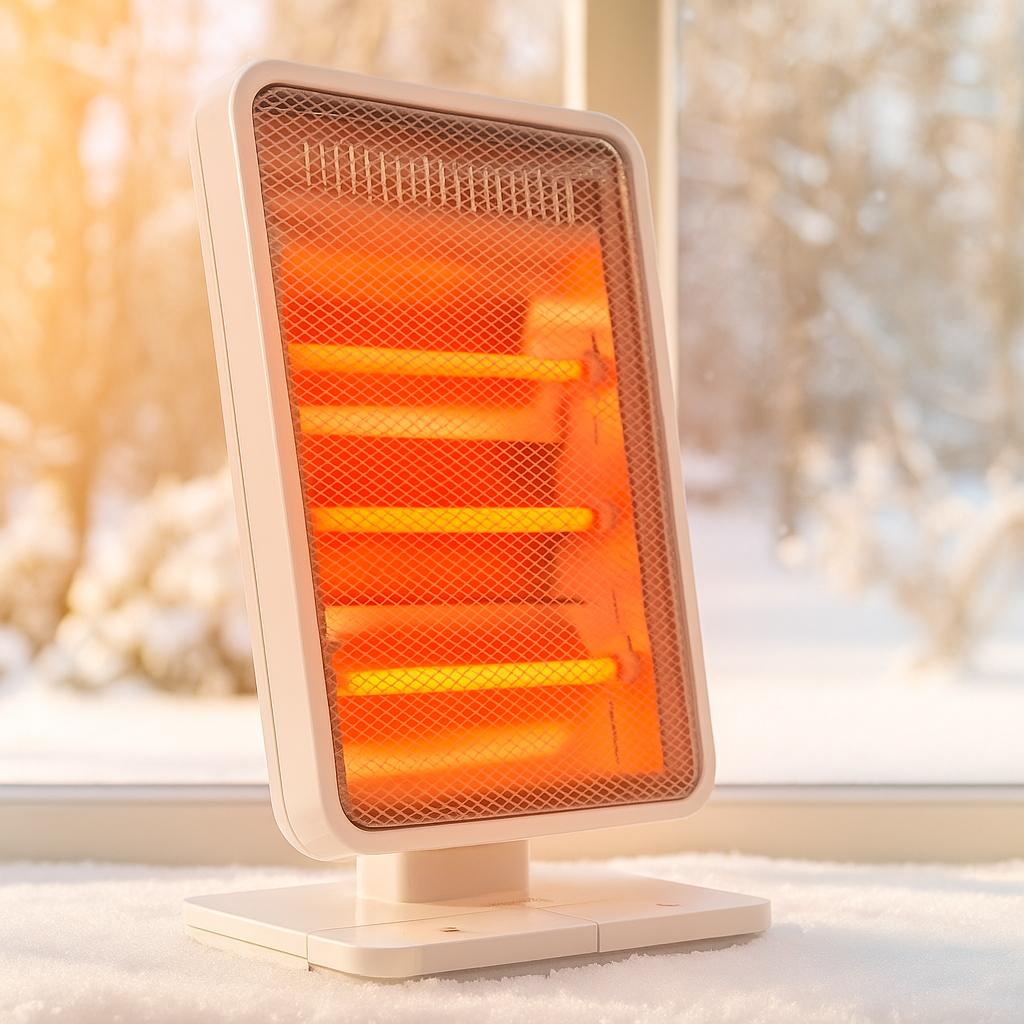 캐로스 전기 스토브 풋터치 캠핑용 탁상용 사무실 원룸 욕실 난로 PTC 미니 휴대용 난방기