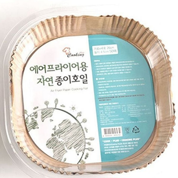 다용도 에어프라이어 종이 호일 사각 에어프라이어 원형 종이 호일 쿠킹 - 상품 이미지