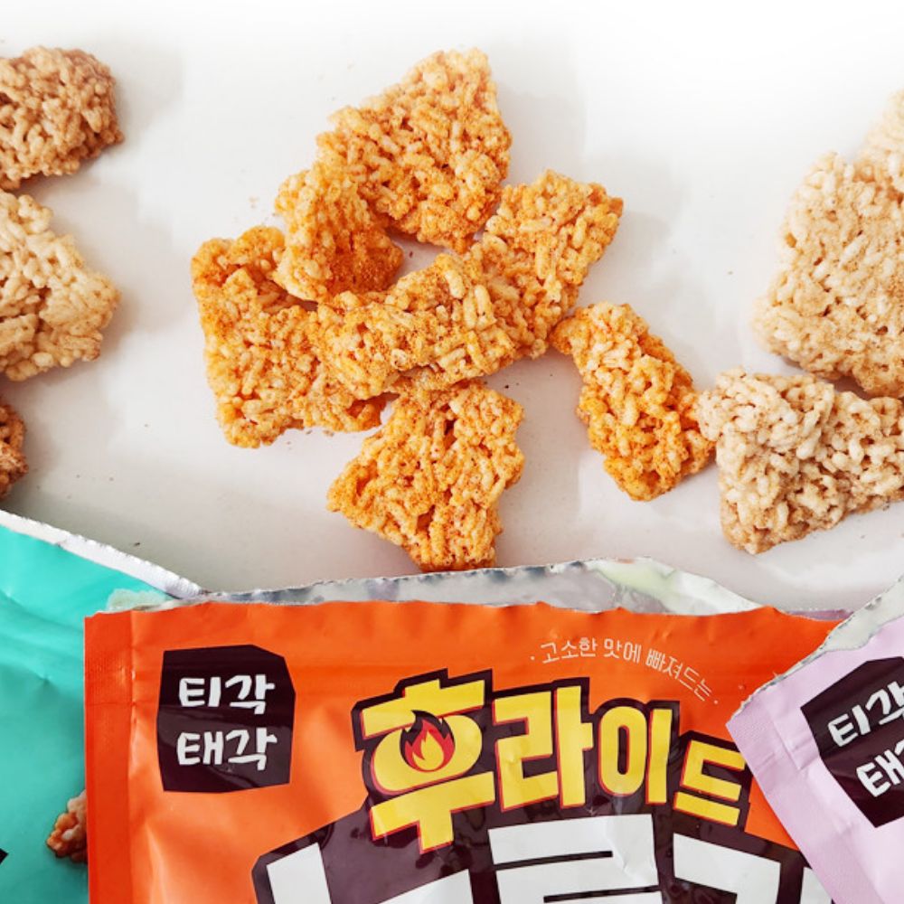 누룽지 튀김 티각태각 고소한 구수한 김치볶음밥맛 튀긴누렁지 3가지맛 200g x 1봉 - 상품 이미지