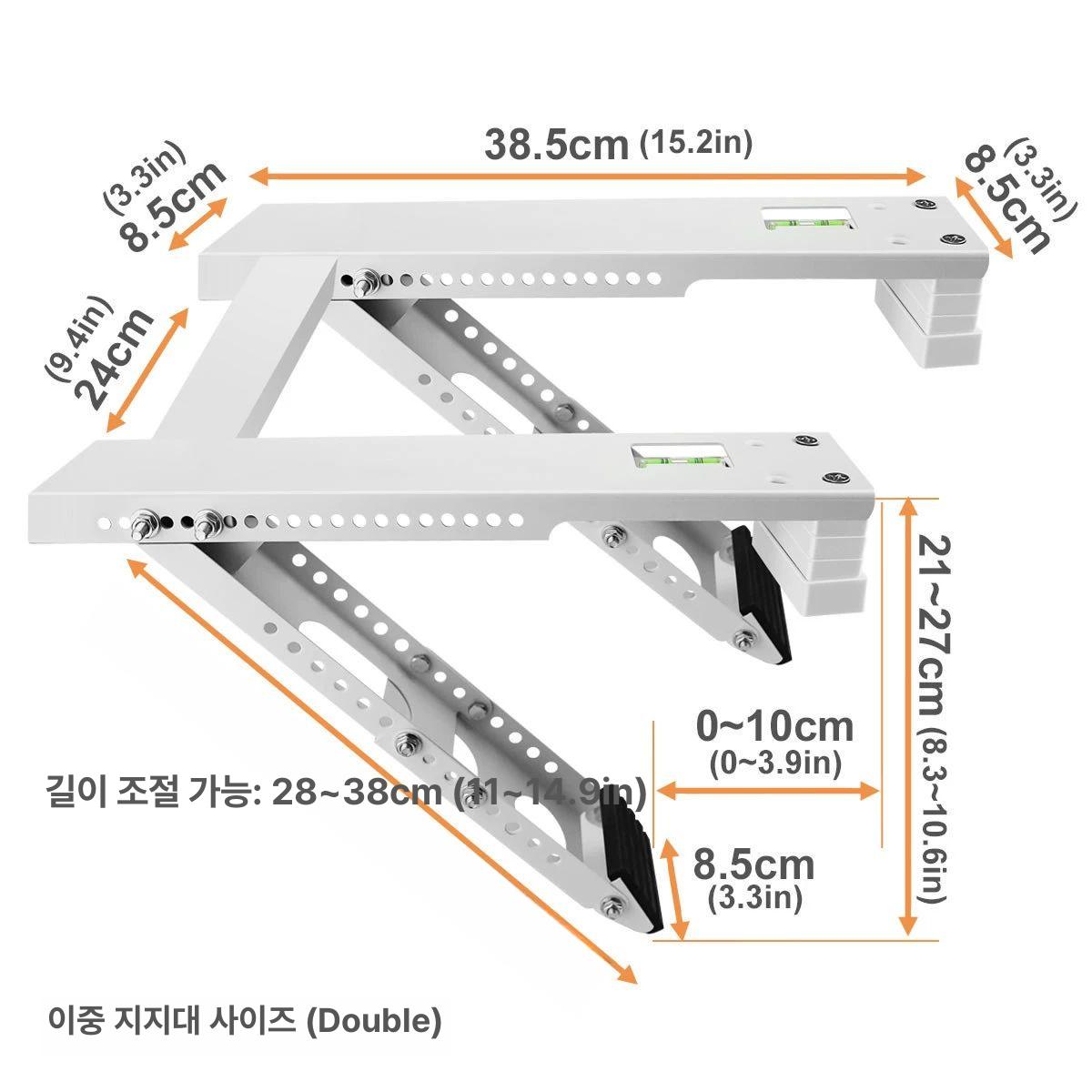 창문형 에어컨거치대 실외 받침대 설치선반 브라켓 - 상세 이미지 2