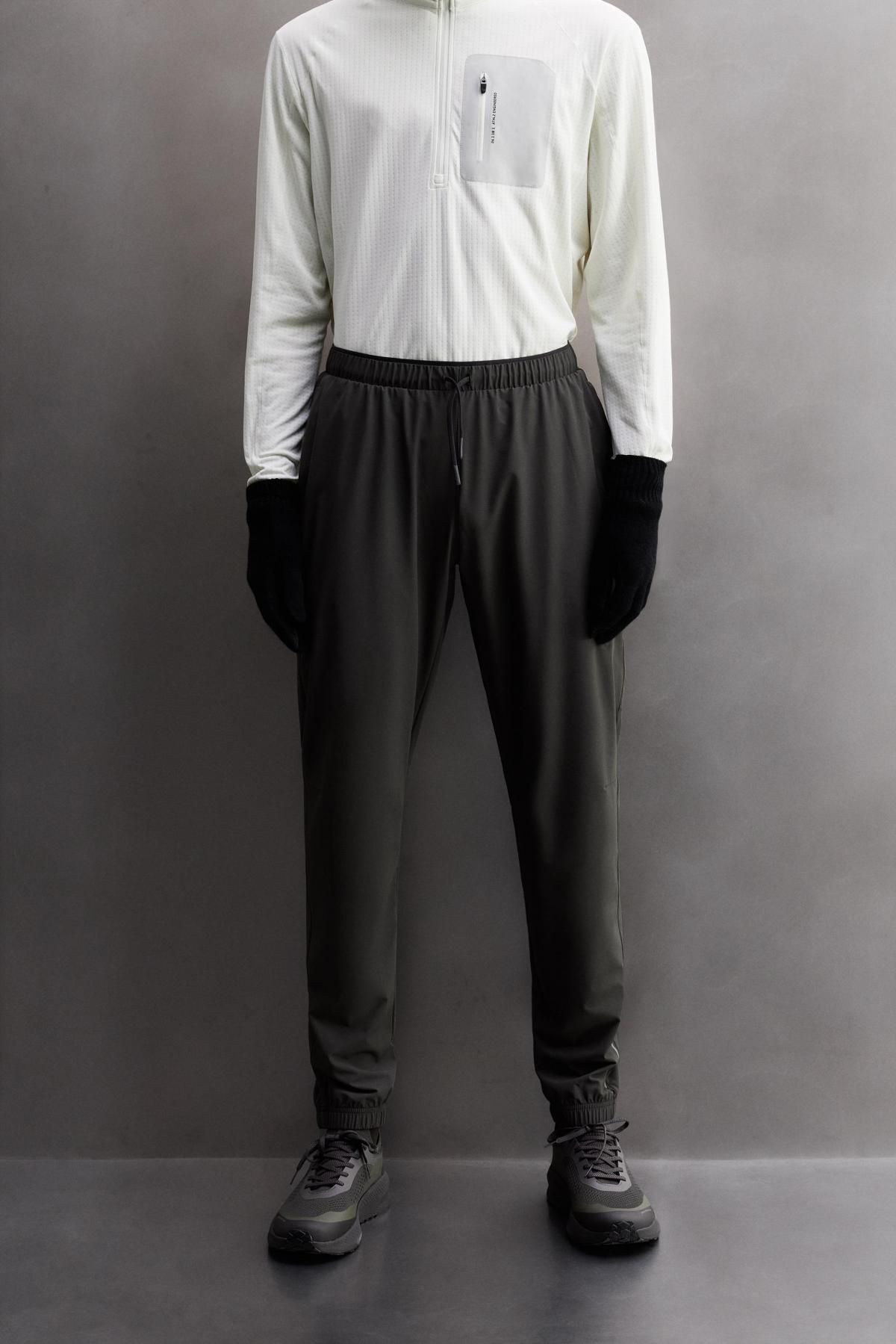 자라 테크니컬 경량 슬림핏 팬츠 6096/322 OLIVE GREEN - 메인 이미지