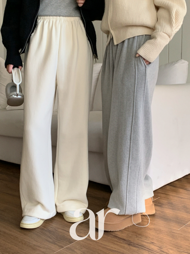 속기모 조거&일자 밑단 스트링 올밴딩 트레이닝 팬츠 ps5489 - 상세 이미지 2